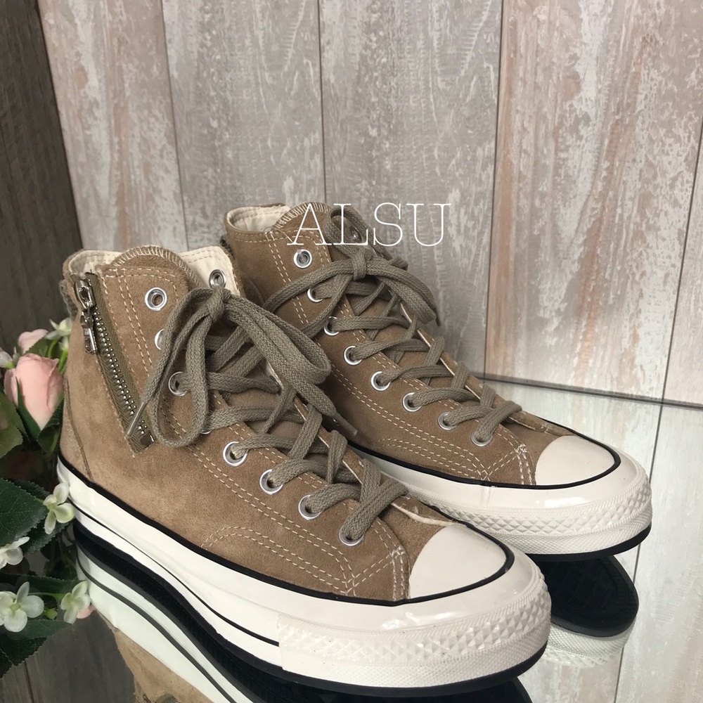 Converse Chuck 70 HI Suede Vellum Tan W AUTHENTIC - Picture 6 of 8